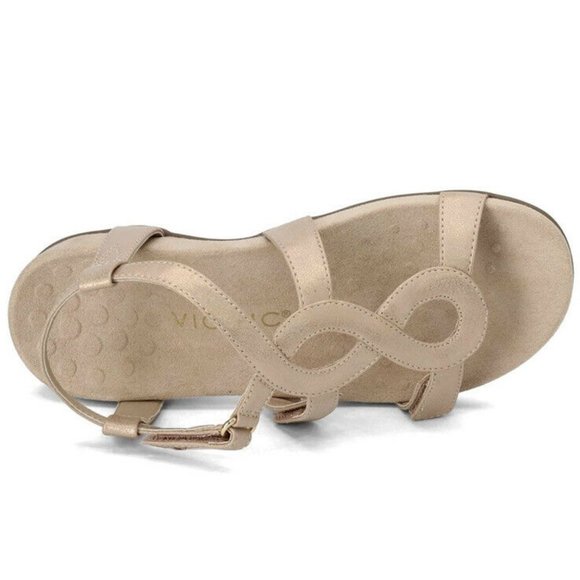Vionic Orthotic Strappy Jodie Rose Gold Sandal - Picture 2 of 16